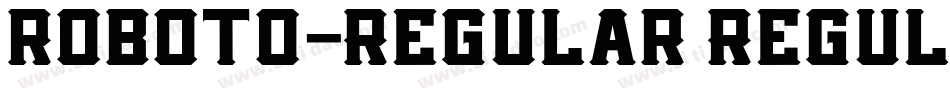 roboto-Regular Regul字体转换